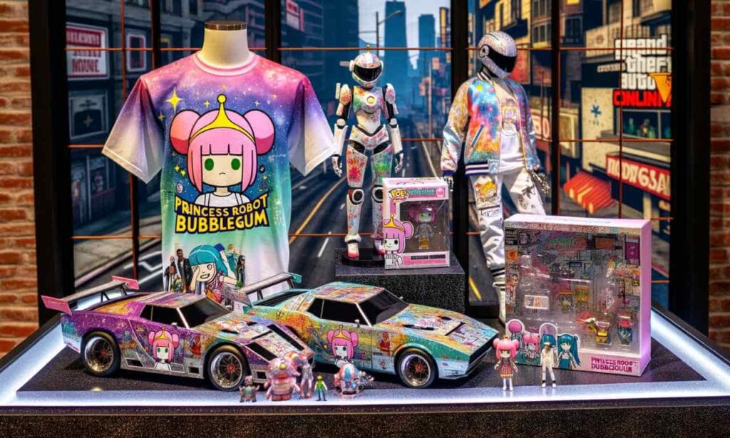 Princess Robot Bubblegum Merchandise and In-Game Items